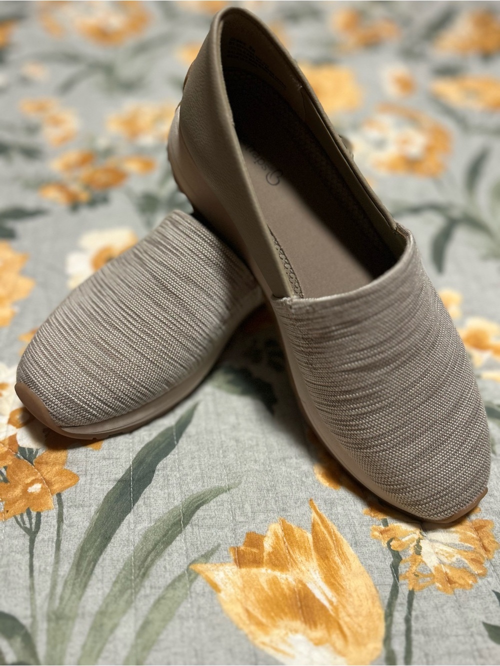 BareTraps Women's Slip-On Flats in Light Taupe